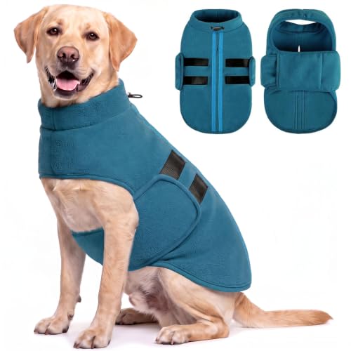 Image of XXL Dog Sweater, Soft Big Dog Fleece Sweater for Winter, Easy On Pullover