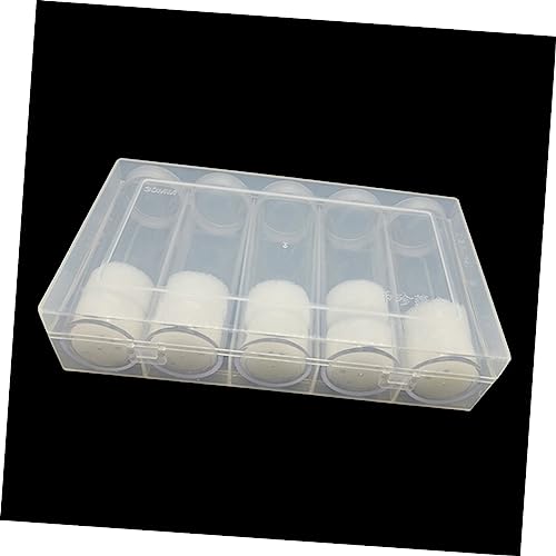 Caja para almacenamiento de monedas 6 piezas plástico transparente miniatura 6
