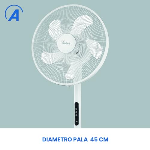 Ventilateur sur pied silencieux ARDES 5 pales avec télécommande - 4