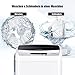 RELAX4LIFE 4,5 kg Vollautomatische Waschmaschine, Waschvollautomat mit Pumpe & Schleuder, Toplader Miniwaschmaschine mit LED-Display & 10 Programmauswahl, 310W/240W, 50 x 50 x 85 cm, Grau