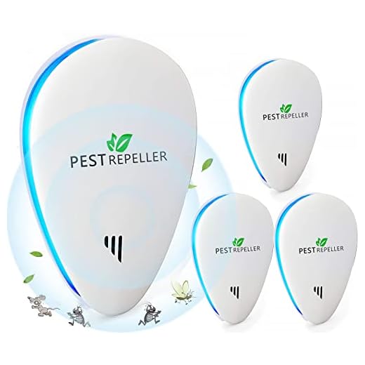 Ultrasonidos para ratones, repelente ultrasónico antimosquitos ultrasónico interno dispositivo anti ratones, insectos, mosquitos, cucarachas, ratas, hormigas, arañas, 4 paquetes