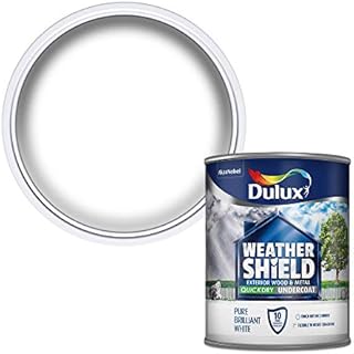 Dulux 5092086 Weather Shield Quick Dry Undercoat Paint, 750 ml - White