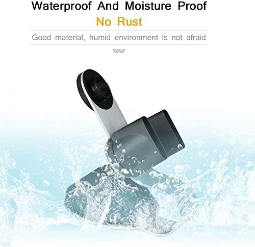 YUET Hair Dryer Holder Mount for Dyson Hairdryer,Aluminum Alloy MAGNETIC Desktop Stand Base Hanger fits Supersonic, Bracket Storage Rack Bathroom Organizer Anti-Scratch Piano Painting Surface(Silver)