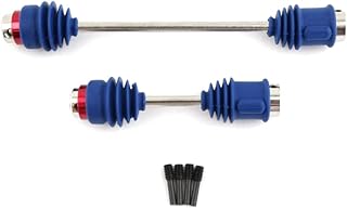 C32713BLUE Alloy Machined Center Driveshafts w Dust Boots for E-Maxx 3905