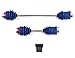 C32713BLUE Alloy Machined Center Driveshafts w Dust Boots for E-Maxx 3905