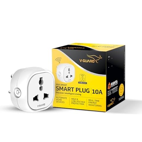 V-Guard 10 A Smart Plug with Bluetooth and WiFi Connectivity