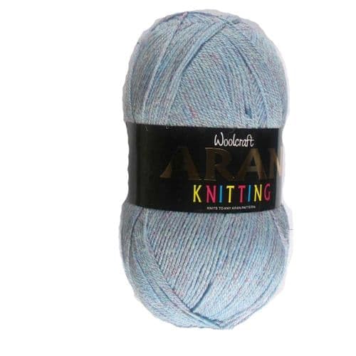 WoolCraft Aran with Wool 400g Knitting & Crochet Yarn, Great Value Acrylic with 25% Wool Yarn, Choose from 43 Shades, 800 Metres, 400g Balls, Pack of 10, Fisher