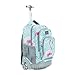 Tilami Kids Rolling Backpack 18 inch Boys and Girls Laptop Backpack, Flamingos