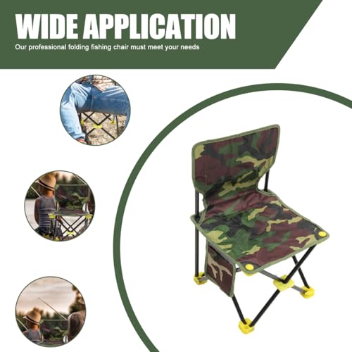 Chaise de pêche pliante compacte 33x33 cm tabouret portable léger