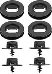ECSiNG 4 Sets de Car State Mat Brackets Trou Rotation Boutons Pied Mat Clips de fixation 3D0864851B 3D086485171N Compatible avec Volkswagen Compatible avec Skoda