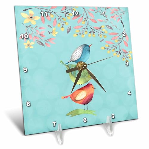 Reloj de escritorio multicolor con acabado estructural de alta definición 2