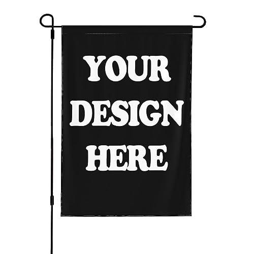 Custom Garden Flag 12x18 Double Sided Outdoor Personalized Yard Flags Decor Outside Add Your Image Text Logo Customize Gifts Indoor Outdoor Decoration