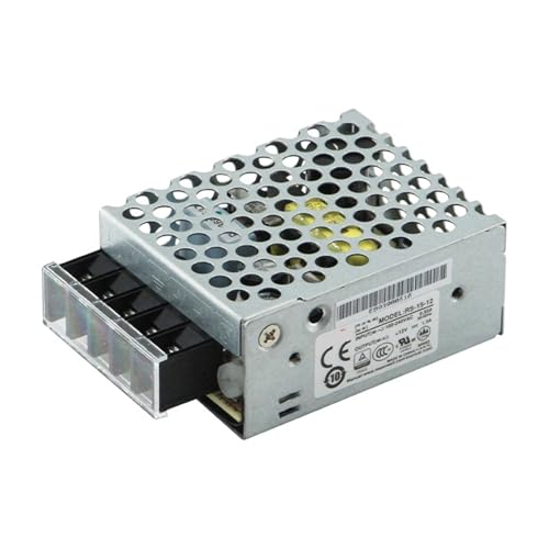 Alimentation RS-15-12 en bloc métallique fermé de 15W pour armoires électriques industrielles