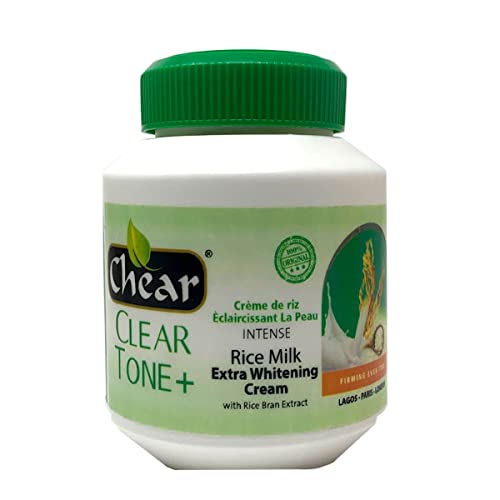 Chear Clear Tone+ Rice Milk Extra Skin Brightening Hand, Face & Body Cream 500ml with Kojic Acid, Hyper Pigmentation, Melanin, dark spots, Glow, Radiant