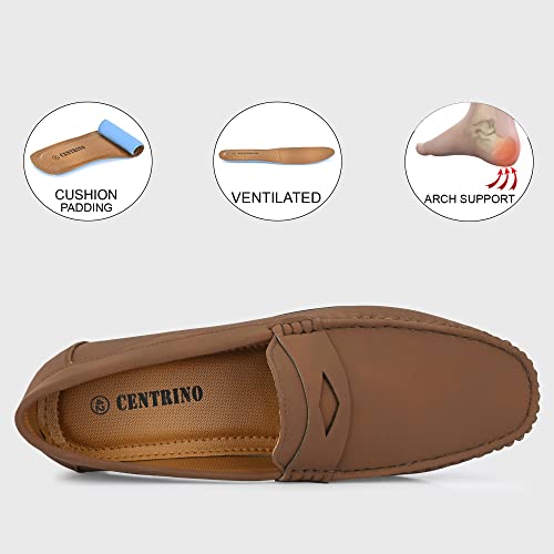 Image of Centrino Slip-On Formal Shoes for Men | Leather Shoes for Man Stylish | Cushioned Insole | Lightweight Comfortable | Mens Formal Shoes for Office Business Professional & Casual Mens Shoes (2813)