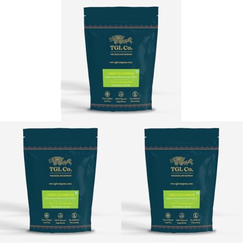 Image of TGL Co. Green Tea Sampler Box (20 Assorted Tea Bags) | Immunity & Digestion Boost | Supports Heart & Brain Health | Antioxidant-Rich | Refreshing Wellness Tea (Pack of 3)