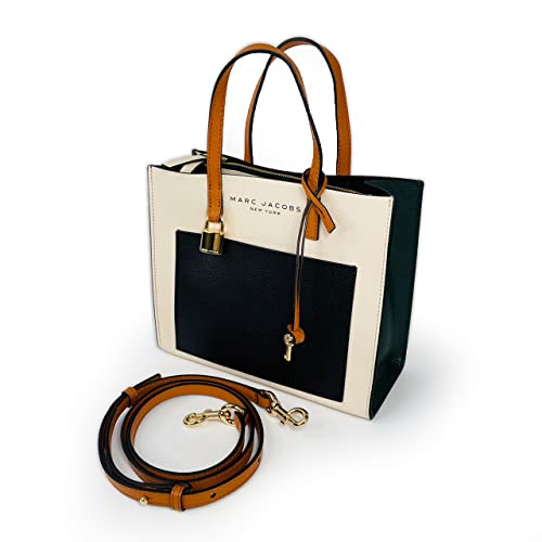 Marc Jacobs M0016132 Mini Grind Sandshell Cream/Black/Brown Women's Satchel Tote Bag #TOP2