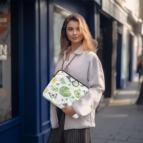 Funda para portátil 13-14 pulgadas impermeable con diseño de mariposas limón miniatura 7