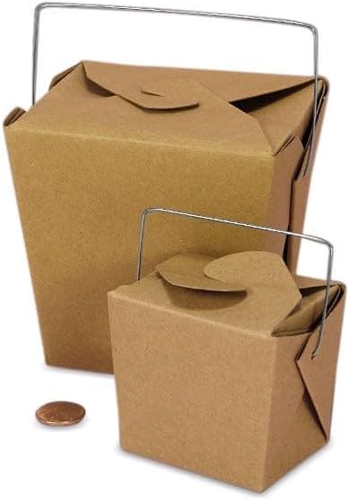Kraft Chinese Take Out Boxes 2-3/4" X 2" X 2 1/2" | Quantity: 24