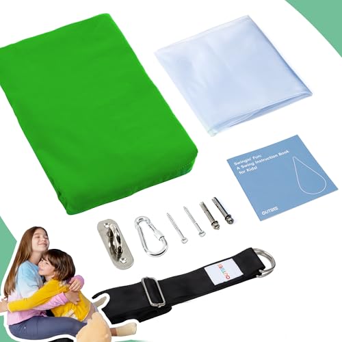 image for OUTREE Kids Pod Swing Seat, Cotton Child Hammock Swing Chair, Sensory 