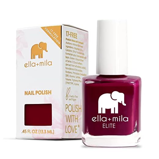 ella mila Professional Nail Polish - Quick Dry Nail Polish - Long-Lasting & Chip-Resistant Nail Polish (Elite Collection A - In Line for Wine - 0.45 fl oz each)