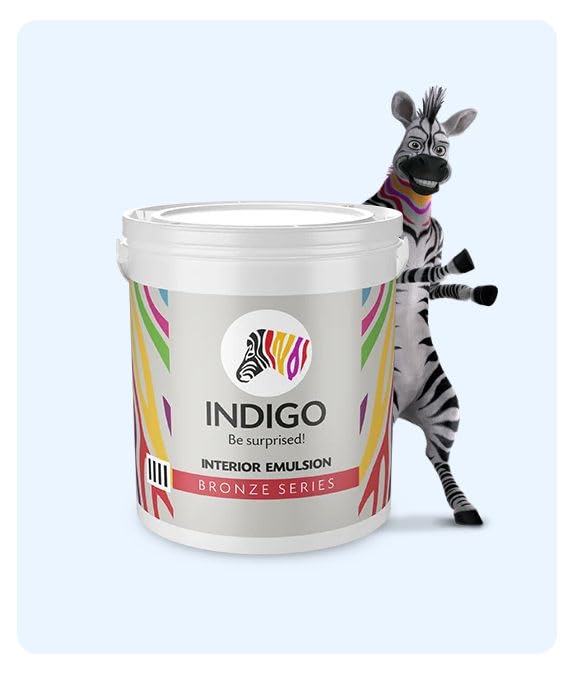 Image of Indigo Interior Sheen Emulsion Bronze Series - White | Interior Paint | Sheen finish | 20 Liters | White