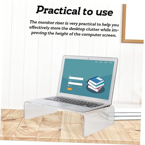 Support écran PC acrylique pour optimiser l'espace de télétravail à la maison - 3