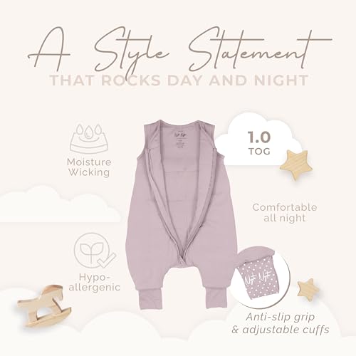 Image of Sleeveless Soft Baby & Toddler Sleeping Sack, Breathable with Adjustable Feet Cuffs & Anti-Slip Grip