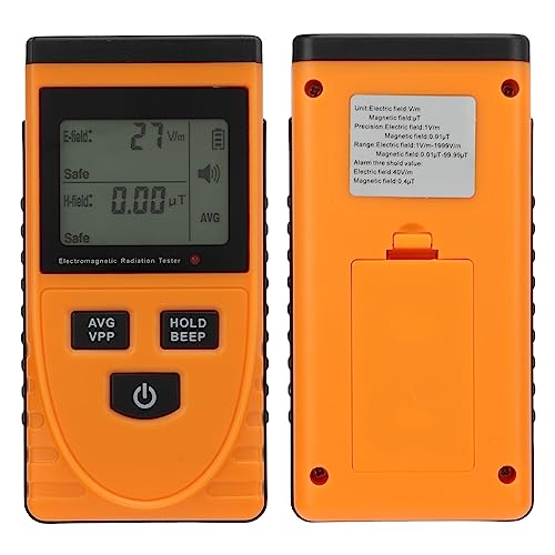 Medidor Digital de Radiación EMF con Alarma 12.5x6x3cm miniatura 2