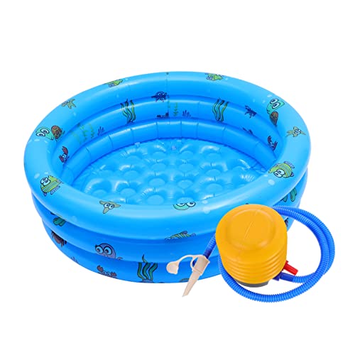KICHOUSE Piscina Inflable para Nadar bañera Mini Flotador de Piscina para bebés Agua Piscinas portatiles Piscina crianca Billar Triciclo Piscina de Interior de polivinilo Blue
