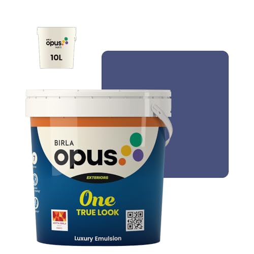 Image of Birla Opus One True Look Luxury Emulsion Paint (10L, Careless Whisper, Soft Sheen Finish) | Anti-Fading, UV & Algae Protection, Strong Film Intergrity | For Exterior Walls of Home, Office