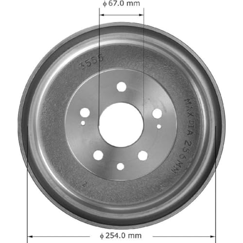 Image of Bendix Premium PDR0424 Rear Brake Drum compatible with Toyota Pickup 1983-1979