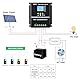 BuyWeek 100A MPPT Laderegler 12V 24V 36V 48V Solar Laderegler mit LCD Display und Dual USB MPPT-Solarladeregler Solarregler Max PV 100 V Eingang für Blei-Säure/Lithium Batterie