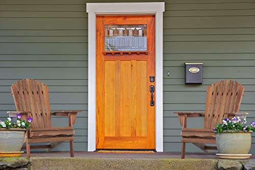 Half Pre-Assembled Folding Adirondack Chair, Outdoor Cedar Wooden Patio Chair For Garden Lawn Backyard Firepit #TOP6
