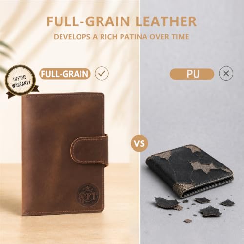 Polare Full Grain Leather Dual Passport Wallet