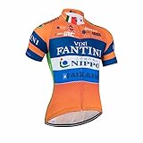  louizumify Maillot Cycliste Professionnel pour Homme à Manches Courtes,Tissu Extensible,Protection solaire Respirante,3 Poches