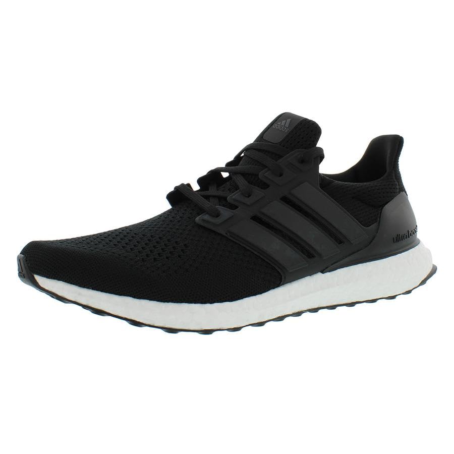 Image of adidas Ultraboost 1.0 Mens Shoes Size 10.5, Color: Core Black /Core Black /Beam Green-Black