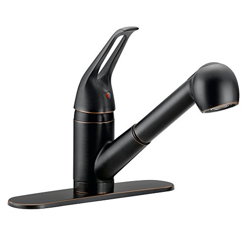 Designers Impressions 651755 Oil Rubbed Bronze Single Handle Kitchen Faucet - Kitchen Sink