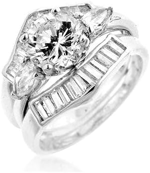 Two-Piece Engagement Ring Set Size 5