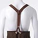 Mens Button End Suspenders Adjustable Elastic Y Shape Tuxedo Suspender