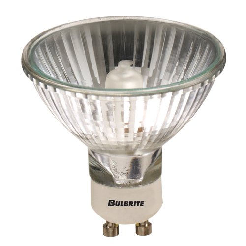 Bulbrite 75Mr20/Gu10F 75-Watt 120-Volt Halogen Mr20 Lensed Gu10 Base, Flood - 2 Pack #TOP9