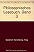 Philosophisches Lesebuch. Band 2