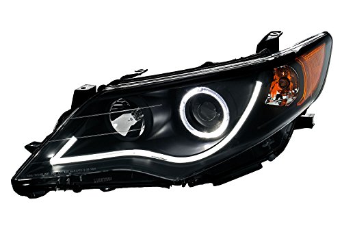 Sppc Projector Black Headlights Assembly Set For Toyota Camry - (Pair) Driver Left And Passenger Right Side Replacement Headlamp #TOP4