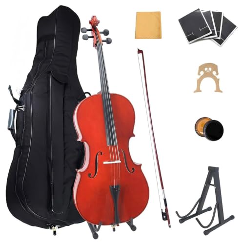 Ceciliec Cello 4/4 Kit, Acoustic Cello for Adults Students Beginners, Complete Full Size Cello...