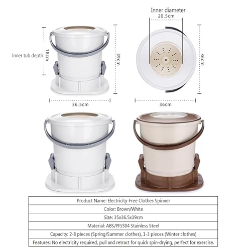 Sèche-linge manuel pour camping et studio sans électricité - 3