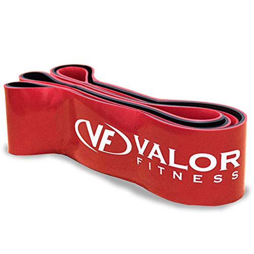 Valor Fitness PRB-XXL-Red Resistance Band for Pull Ups, Bench Presses, Squats, Deadlifts, and More - Size XXL