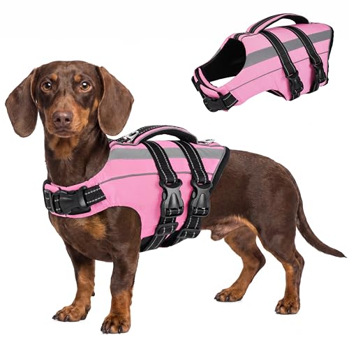 FUAMEY Small Dog Life Vest, Buoyancy for Puppy Pool & Beach