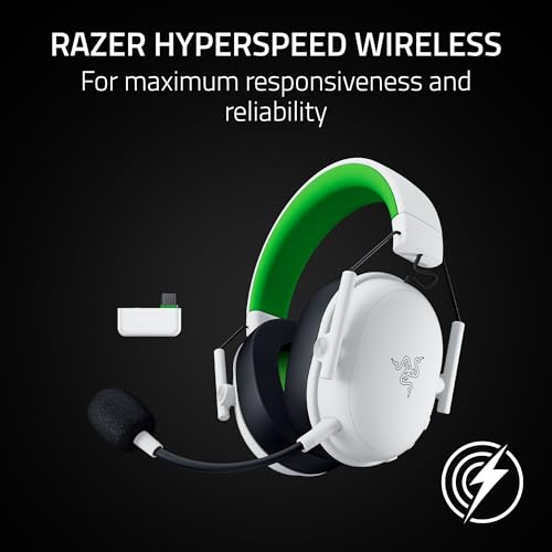 Image of Razer BlackShark V3 X HyperSpeed Wireless Gaming Headset for Xbox: 50mm Drivers - Cardioid Mic - 2.4 GHz, Bluetooth - Works with PC, Mac, Nintendo Switch, Smartphone - Long Battery Life - White
