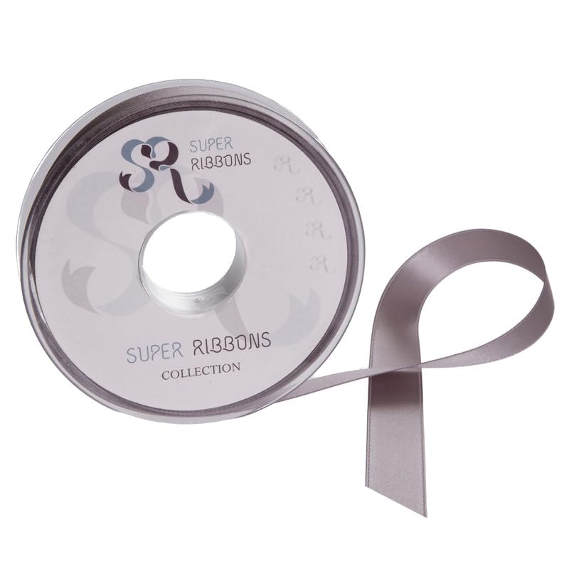 SR Super Ribbons®™ Satin Ribbons 3mm, 6mm,10mm,15mm, 25mm, 38mm for Gift Wrapping, Party Decoration, Wedding car, Christmas Tree, Balloons, Hair, Cake, Presents, Wreaths, Wedding Bouquet and Favours — image 1