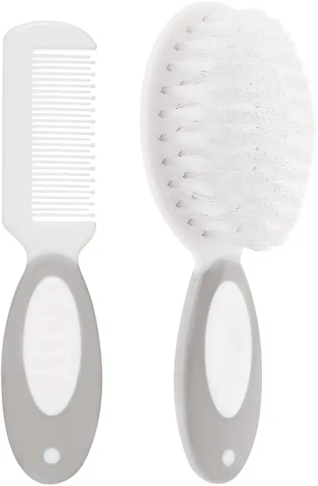 Buba Escova E Pente Baby - Cinza Cinza